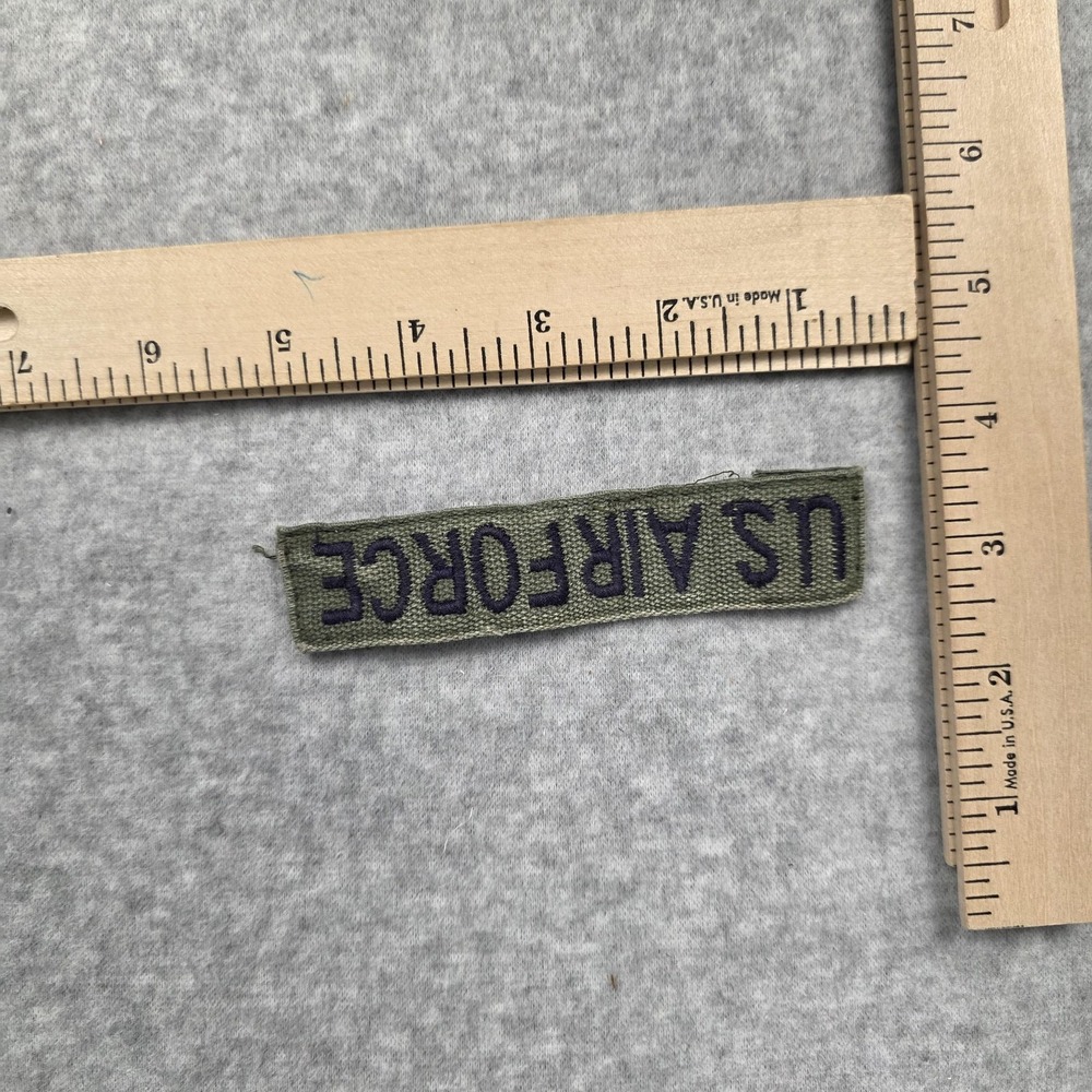 US Air‎ Force OD Green Name Tape Sew On Uniform Patch Embroidered Tag Military